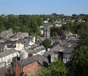 Tavistock from the viaduct. Note that this viaduct is tough to find, check the route instruction on Ride with GPS