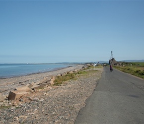 You meet the coast at Stubb Close for long views along the coast. It lasts a few hundred metres before which the road goes inland around MOD land