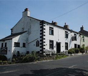 The Moorcock Inn. Sited just before the top, it's at the road junction and a good place for a drink or two