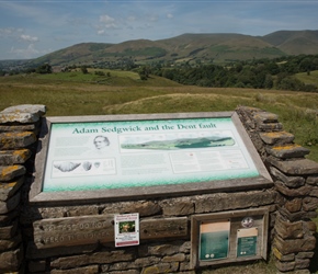 You pass this on the right. Worth a look as it explains about the Howgills and the Dent fault