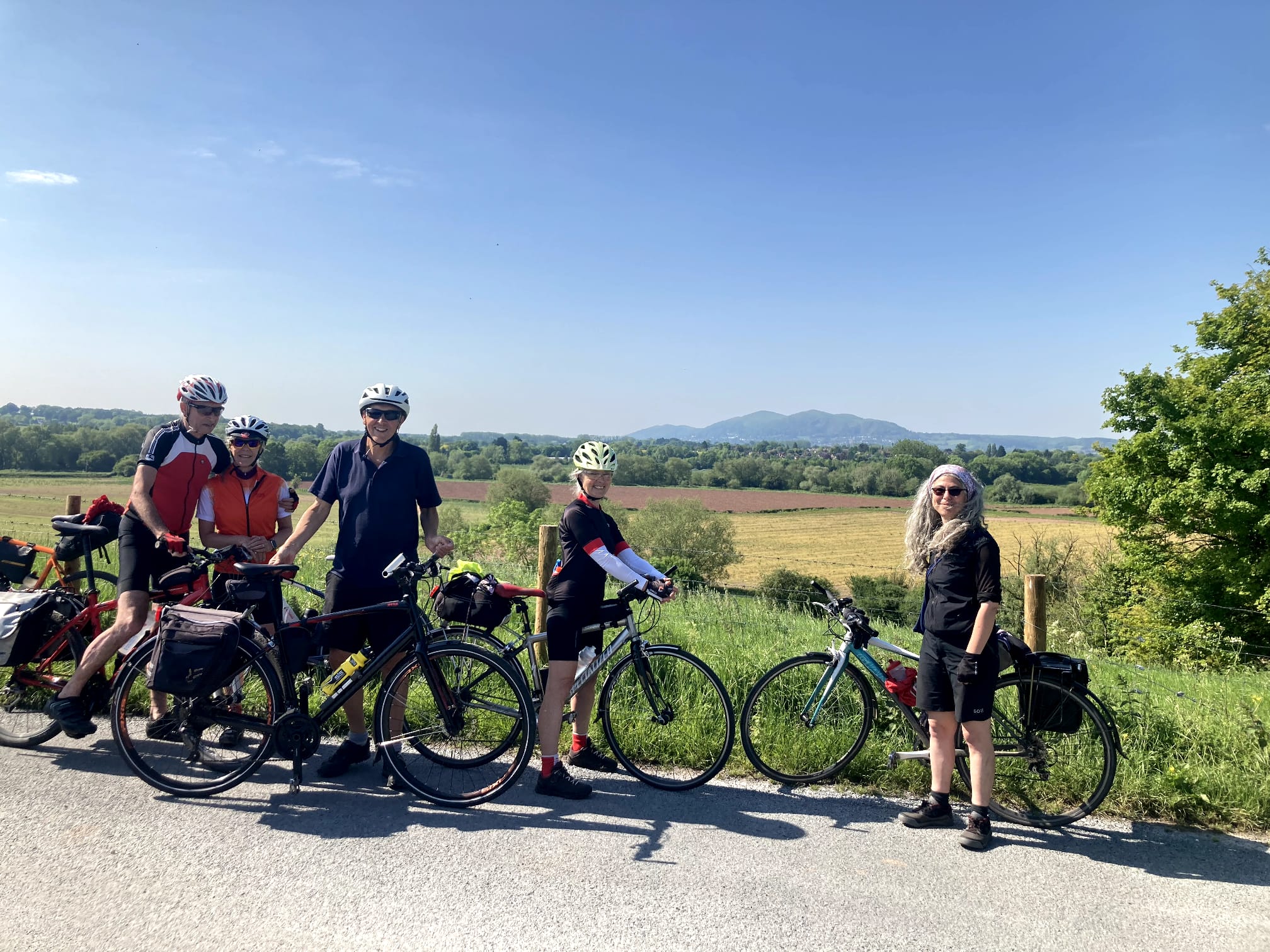 In front of The Malverns