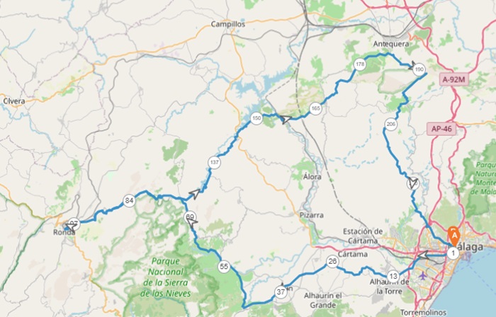 The route